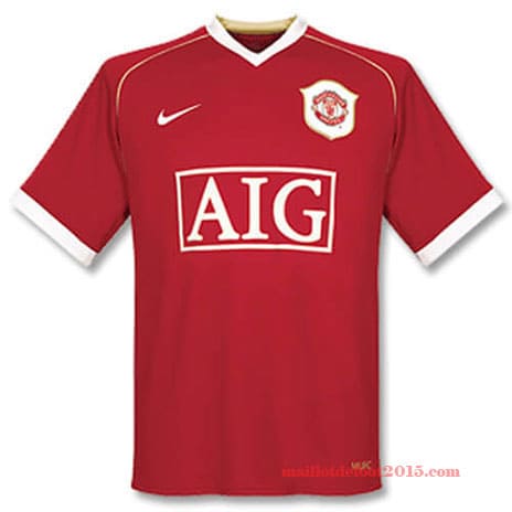 Maillot Rétro Manchester United Domicile 2006/2007 -Rouge